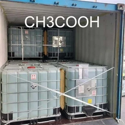 What is the melting point of glacial acetic acid (CH₃COOH)?